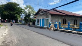 Salah satu ruas jalan yang dihotmix