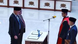 Suasana pelantikan pimpinan DPRD Kota Ternate